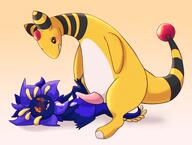 ampharos flora frilled_petal_dragon kakaodieb nymlus pokemon size_difference straight // 3528x2666 // 4.8MB