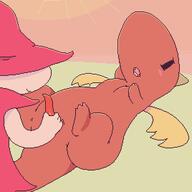 ambiguous anal anal_fingering animated dragon_whelp fingering griddyrpg oral red_mage watermelon // 536x536 // 989KB