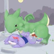 cave_story chaco doggystyle dragon epic insomniacovrlrd messy mimiga outside size_difference sky_dragon straight vaginal // 750x750 // 220KB