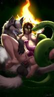 anal dark_violet snake summoner threesome vaginal wolf woman // 900x1600 // 1.2MB