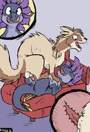 comic couch delivery flora frilled_petal_dragon graedinoone internal linoone nymlus paintdog pokemon size_difference straight vaginal // 850x1250 // 433KB