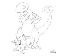 bat breloom longlevy pokemon size_difference sketch vaginal // 800x754 // 45KB