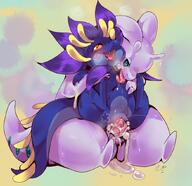 flora frilled_petal_dragon goodra messy nymlus pokemon size_difference straight vaginal zanthu // 849x821 // 656KB