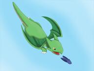 bat cave_story dragon kaiser330 sky_dragon // 1100x838 // 316KB