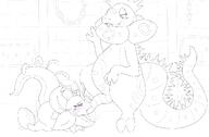 flora frilled_petal_dragon graedius_(artist) nymlus oral oviposition pregnancy size_difference sketch straight wilburforce // 1450x950 // 321KB