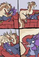 comic couch delivery flora frilled_petal_dragon graedinoone linoone nymlus oral paintdog pokemon size_difference straight // 850x1250 // 518KB