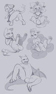 dragon egg flora frilled_petal_dragon haychel nymlus oviposition pokemon pregnancy shinx unknown_character vulpix // 901x1500 // 186KB